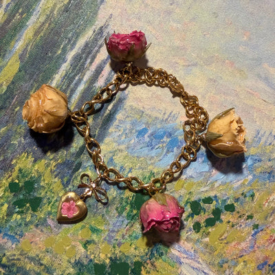 Jinx - Gold Real Rose Charm Bracelet (PREORDER)