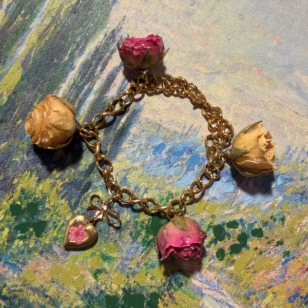 Jinx - Gold Real Rose Charm Bracelet (PREORDER)