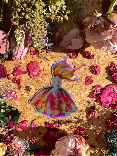 Ruby Holographic Sticker